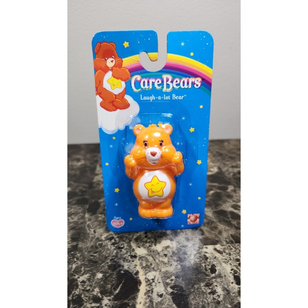 Care Bears Laugh a Lot Bear 2005 Plastic Collectible Figurine Play Along